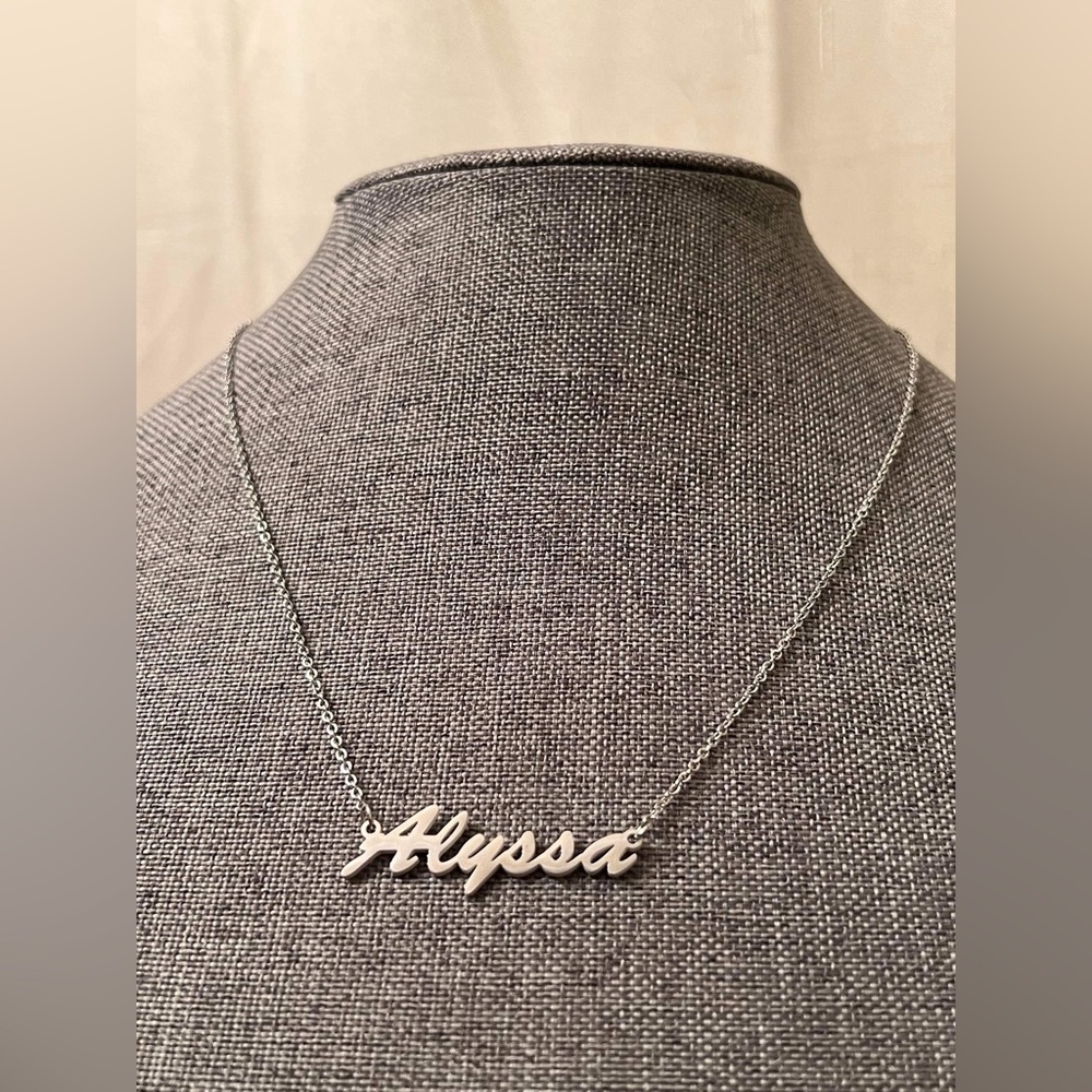 Alyssa  Initial Name Necklace